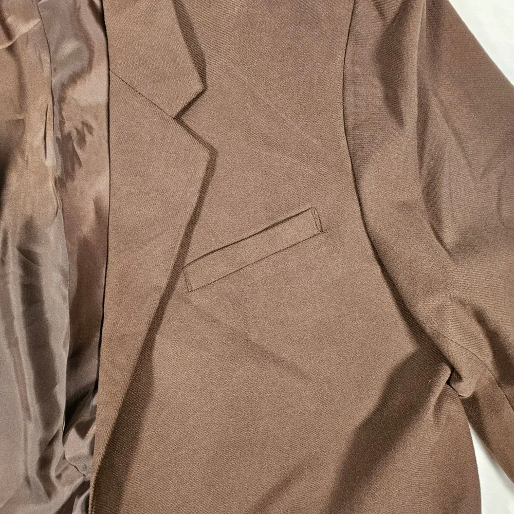MODE OF ONE Men's Dark Walnut Classic‎ Fit Two Button Blazer XL
